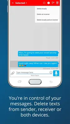 Sayfe Secure Private Messenger android App screenshot 4